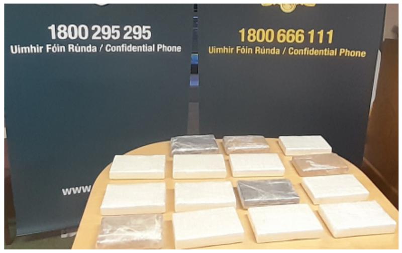 Gardai seize cocaine valued at over €1 million 