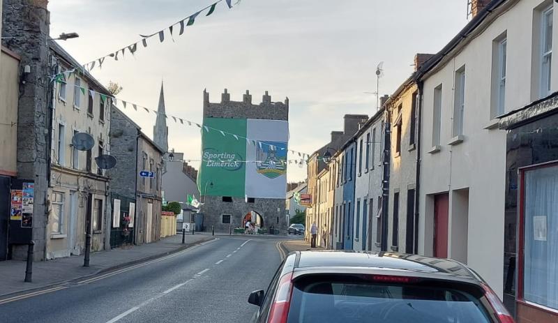 Giant Limerick flag mysteriously appears on castle in centre of Limerick town