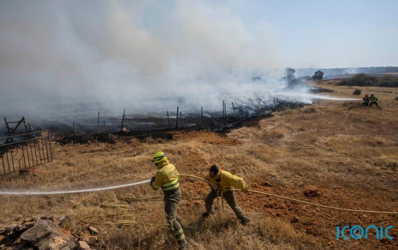 Wildfires in Europe abate as temperatures start to decline