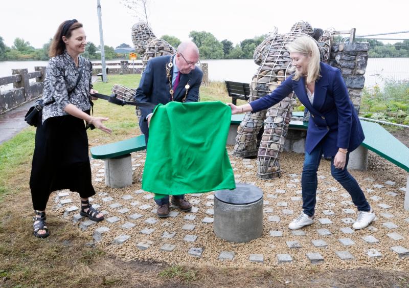 WATCH: New attraction on Limerick's riverside as bench in memory of city Freeman unveiled
