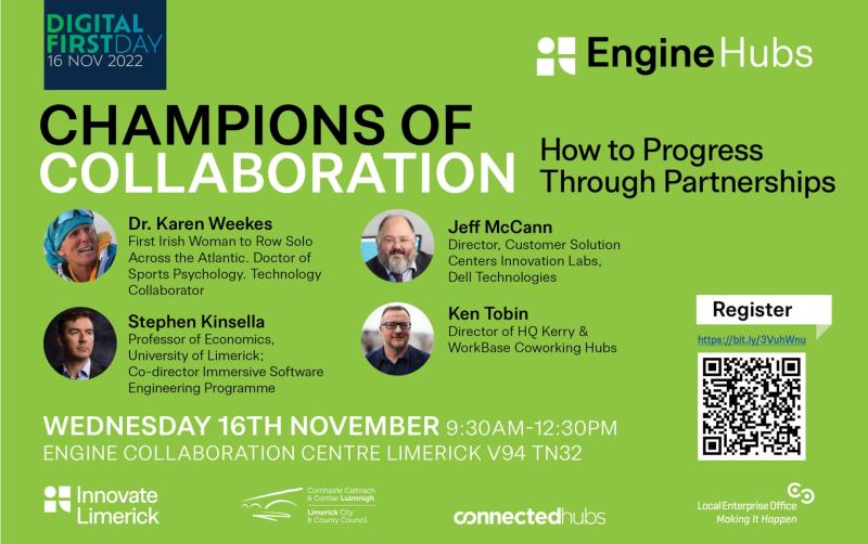 Limerick's first 'Digital First Day' event launched:  'Champions of Collaboration'