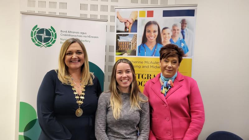 University of Limerick midwife student delivers award