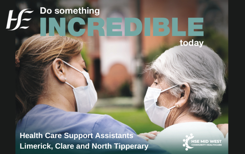 JOB ALERT HSE Mid West seeking qualified Health Care Support