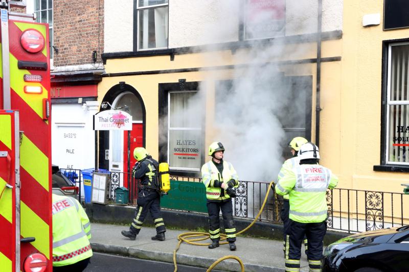 Emergency services attend fire in Limerick city centre