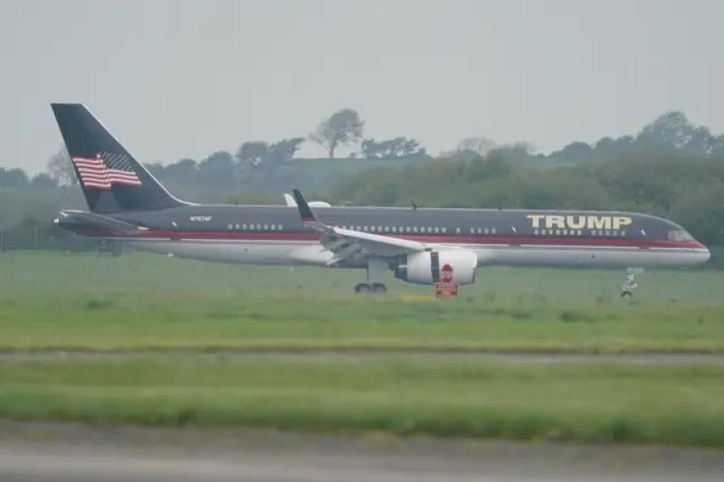 Former US President Donald Trump lands in Shannon for  Clare visit