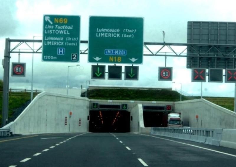 Motorists advised of partial closure of Limerick Tunnel