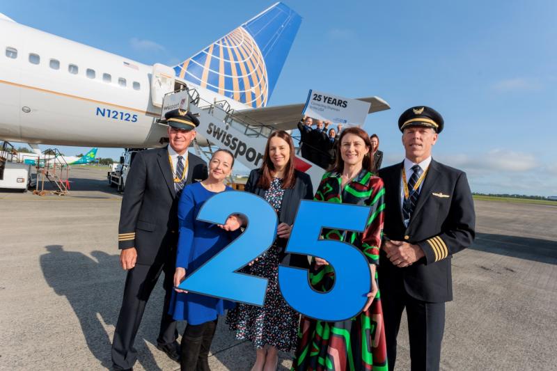  Shannon Airport marks 25 years of New York/Newark Service