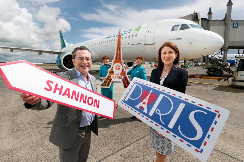 Aer Lingus announces new service between Shannon Airport and Paris