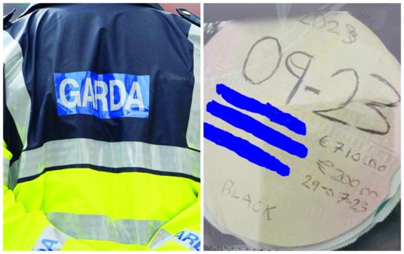 'He should have used crayons' - driver caught by gardaí with fake tax disc they drew
