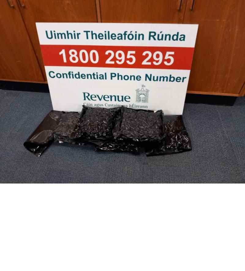 Drugs destined for Limerick seized by Revenue officers at Shannon Airport