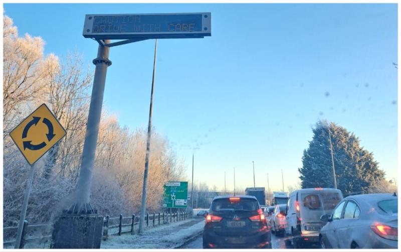 Motorists warned of 25-minute delays and on busy Limerick road