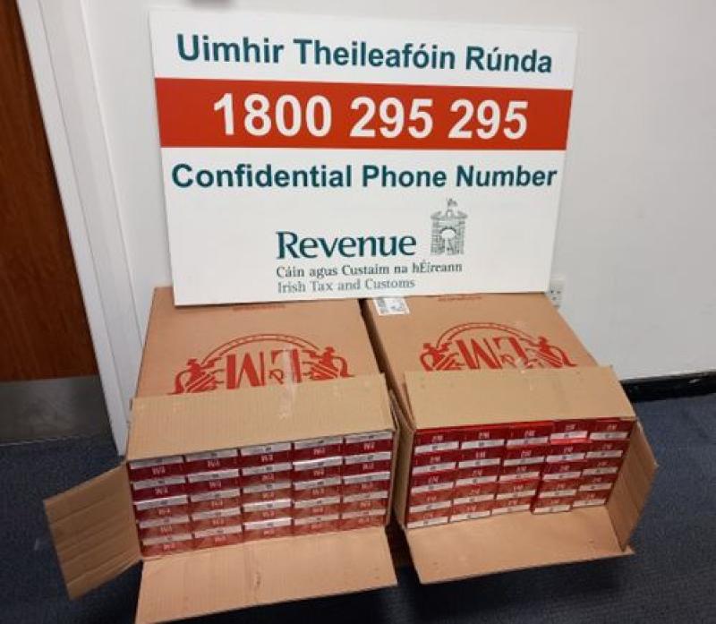 Cigarettes worth €20,000 seized by revenue officers in Limerick 