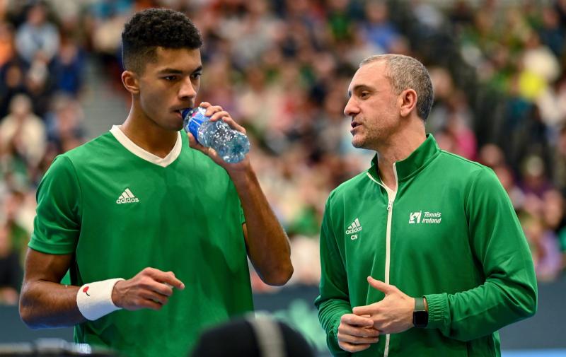 Ireland's sold-out Davis Cup clash with Austria at UL continues on Sunday