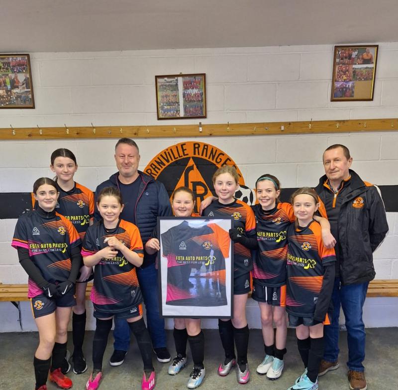 Granville Rangers FC receive new sponsored jerseys for girls teams 