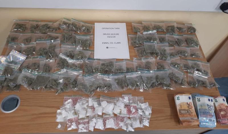 Drugs, cash and designer goods seized following traffic-stop in Clare