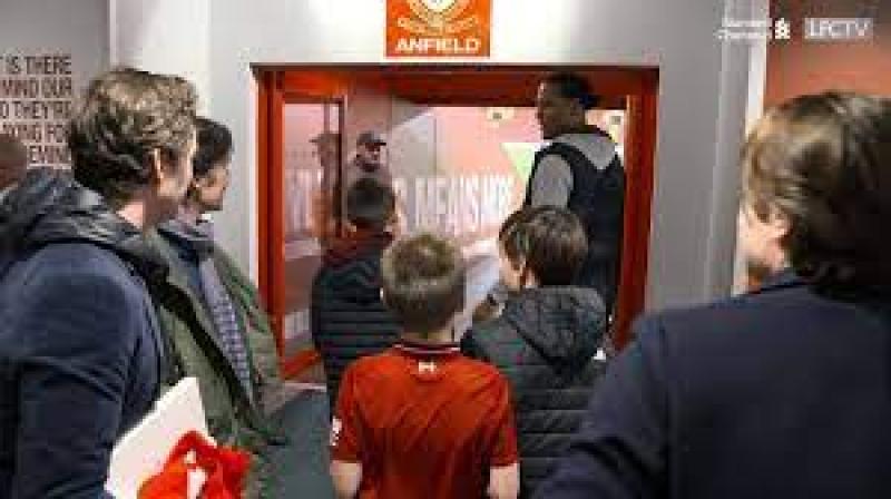 WATCH: The day Cillian Murphy met Virgil van Dijk at Anfield