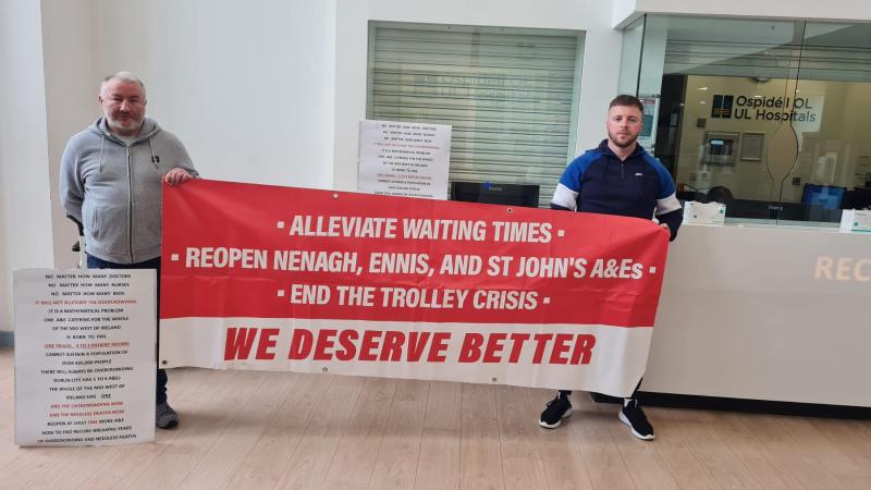 'We deserve better': Flash protest at University Hospital Limerick