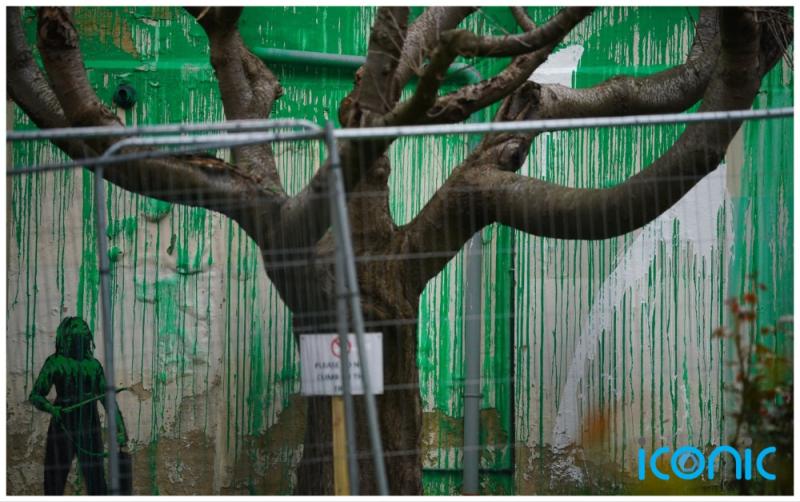 New mural by mysterious artist Banksy defaced 