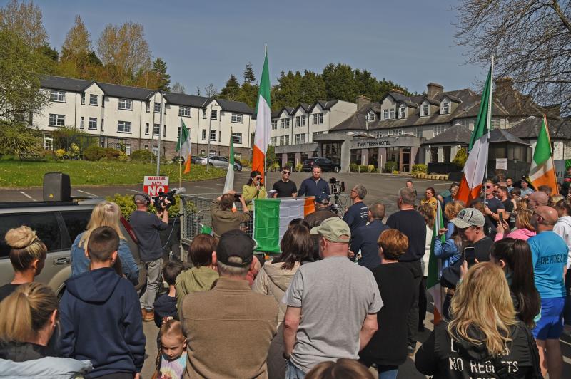'Put the Irish people first' - Hundreds attend anti-asylum seeker protest in Mayo