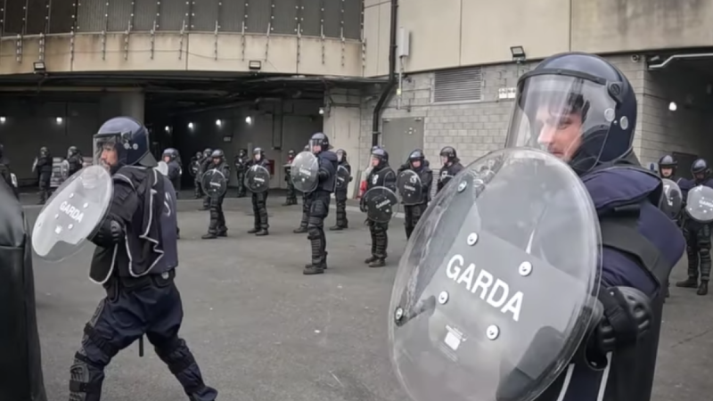 WATCH: Gardaí practice riot control as almost 50,000 Europa League fans arrive in Dublin