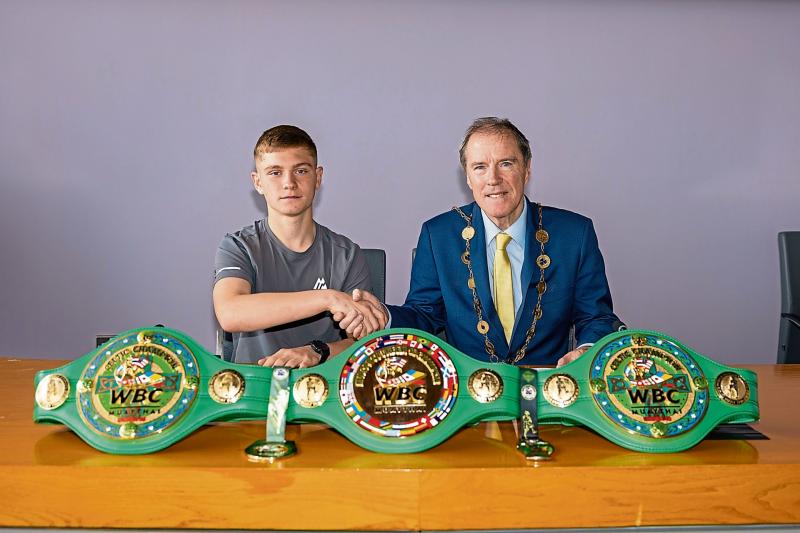 Kickboxing world champion receives top Limerick civic honour