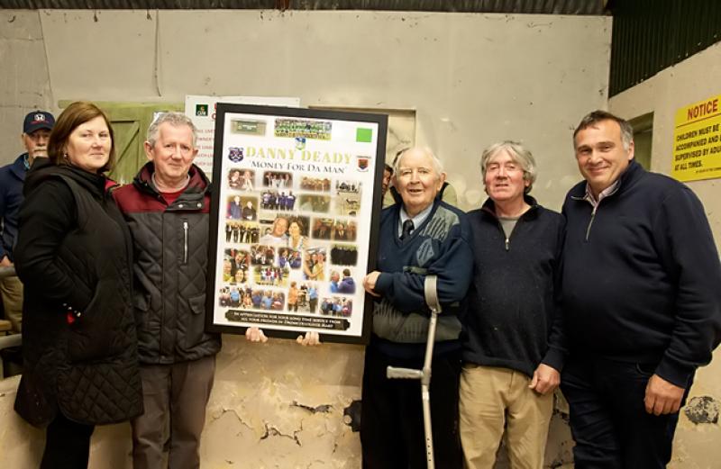 PICTURES: Auctioneer’s 50 years with GVM  in Limerick honoured at mart