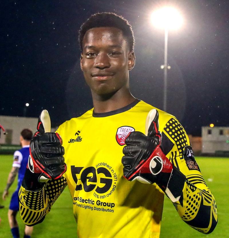 Treaty United's FAI Cup shoot-out hero Michael Dike 'has big future in the game'