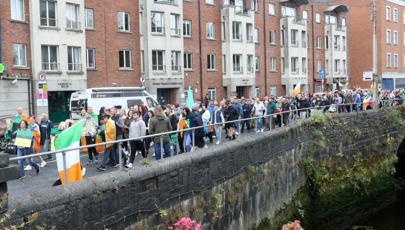 British far-right activist lends support to Limerick protest