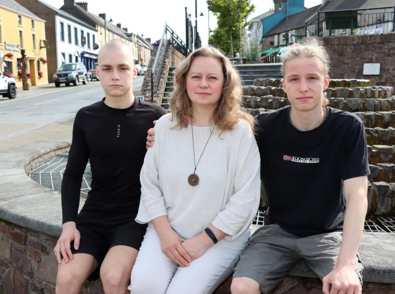 Ukrainian family in Kilfinane