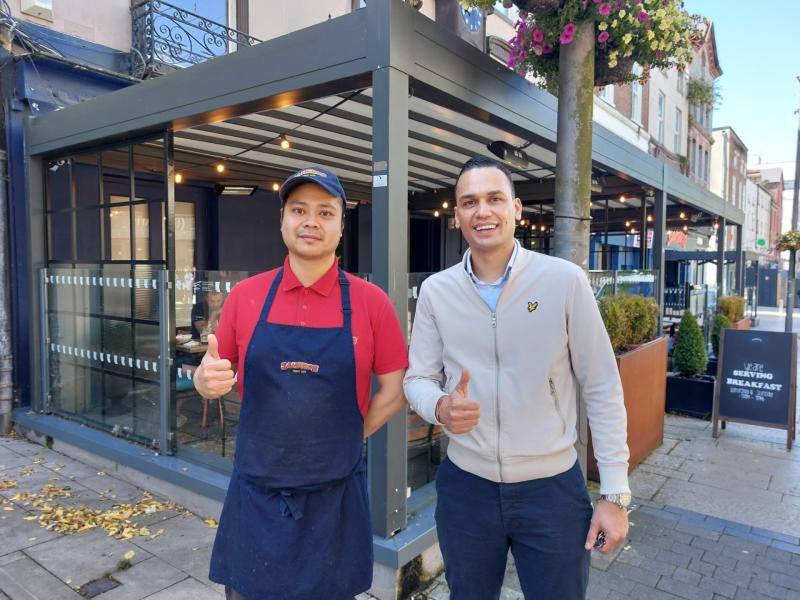 Positivity around pergolas: Limerick business people praise measure