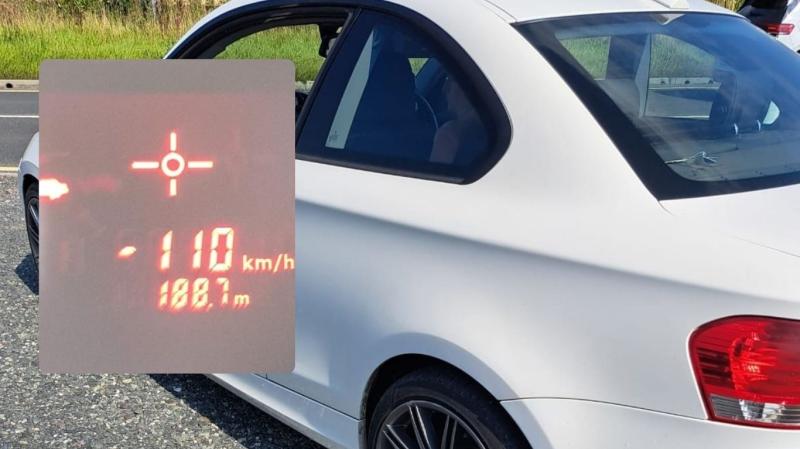 Penalty points and a fine for motorist travelling at high speed to 'keep pizza warm'