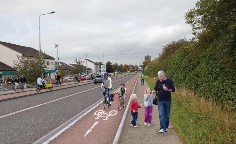 Temporary traffic management system to be implemented on Active Travel Scheme in Limerick