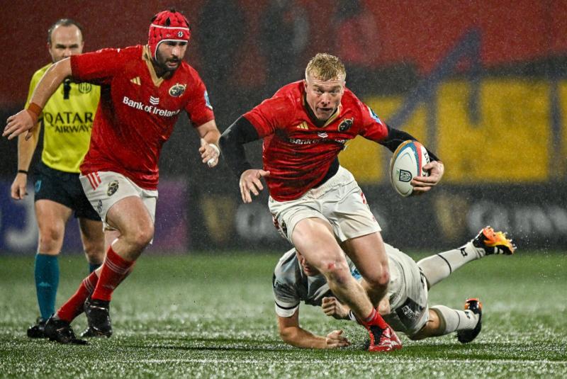 Exciting Limerick centre signs contract extension with Munster Rugby