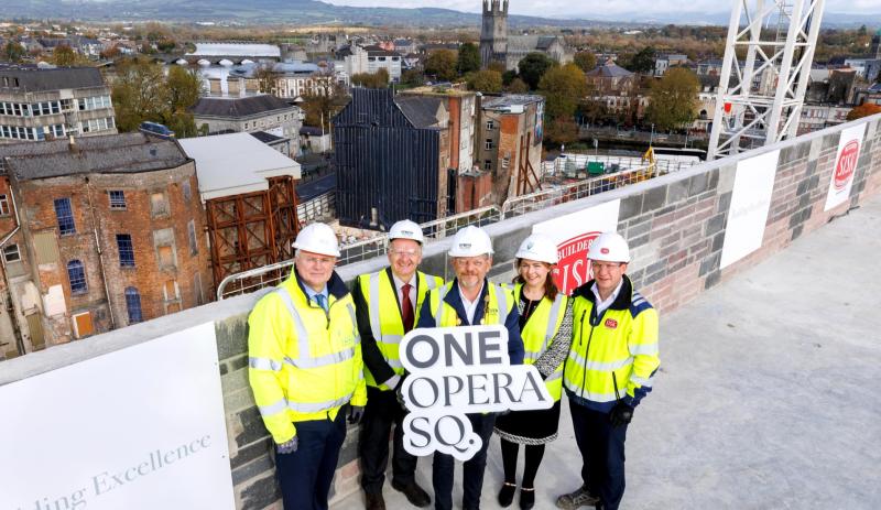 Limerick's €80m One Opera Square at roof level 'on time and on budget'