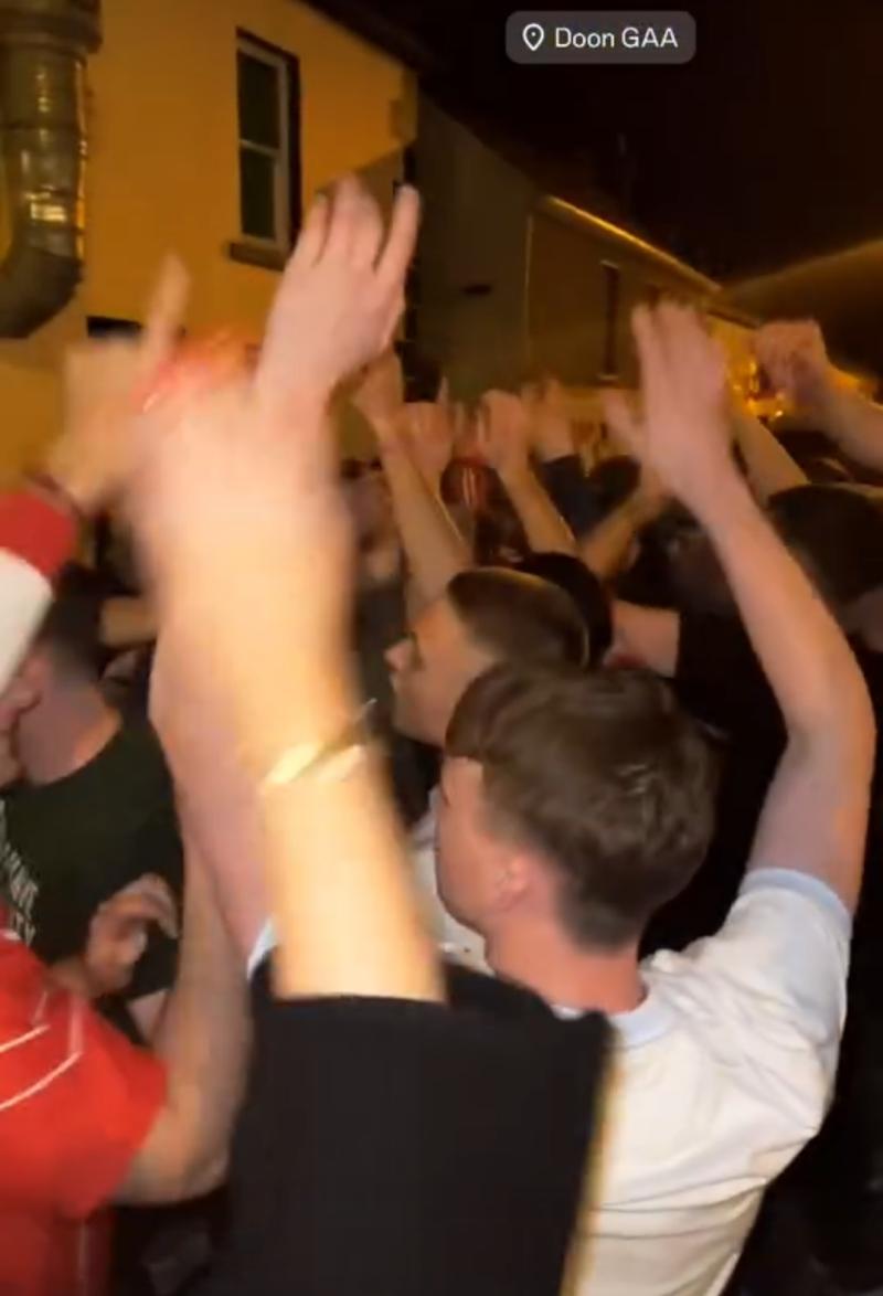 Street party in Limerick as players and fans rejoice at history-making hurling win