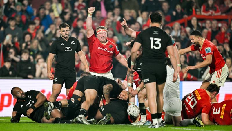 Valiant Munster Rugby come up short against All-Blacks XV in Thomond Park try-fest