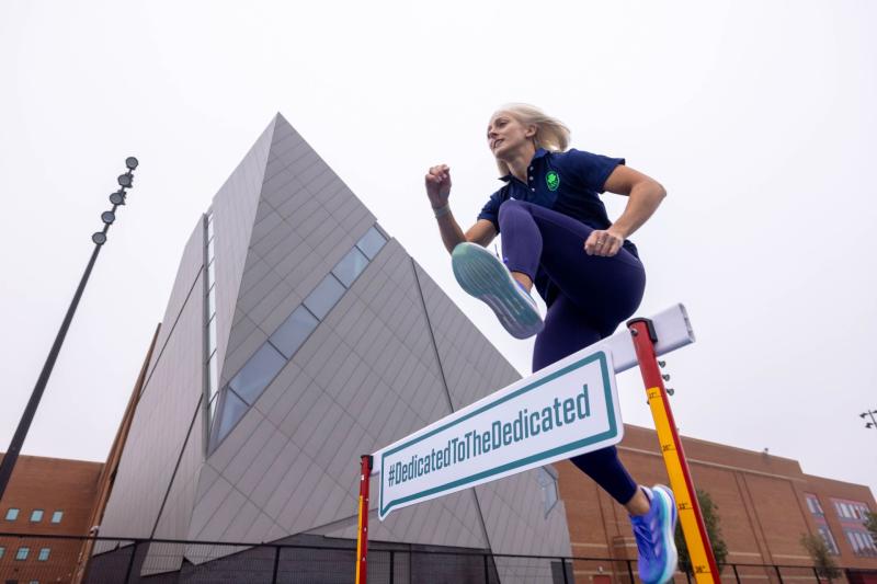 Limerick hurdler Sarah Lavin champions the launch of the Federation of Irish Sport Volunteers in Sport Awards