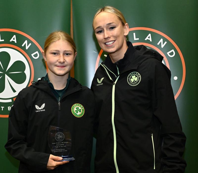 Exciting Limerick teenager scoops U-15 Girls’ FAI Schools International Player of the Year