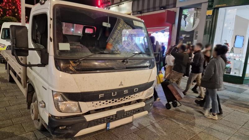 You can't park there! Lorry driver's boozy shortcut comes to sudden halt 