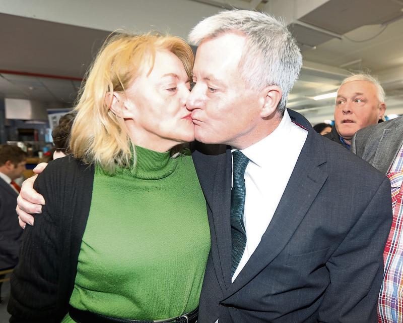 Sweet victory sealed with a kiss by Kieran O’Donnell who was re-elected to Limerick City seat