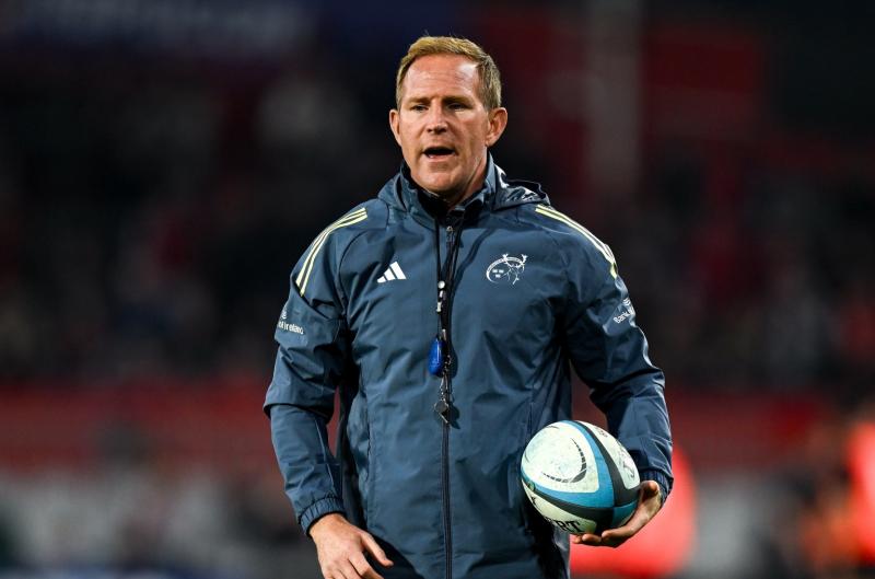 'My name is in the hat for the head coaching role' says Munster Rugby attack coach Mike Prendergast 