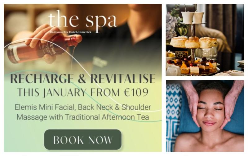 Recharge and revitalise at The Elemis Spa at Radisson Hotel and Spa Limerick