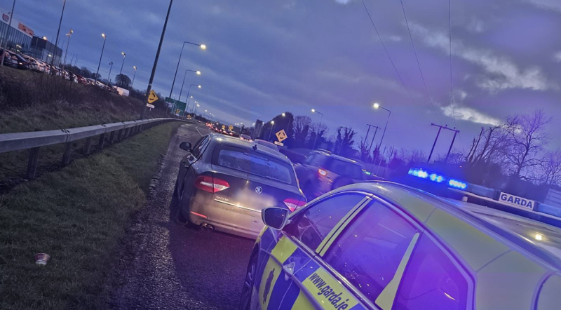 Gardaí stop driver as child was standing up waving at them but there's more...