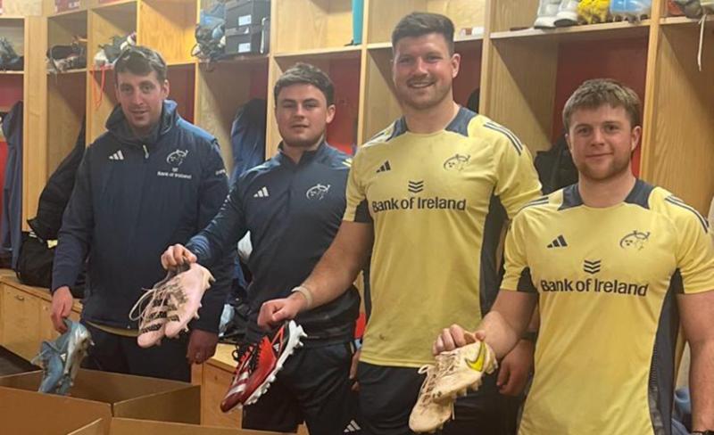 Munster rugby players get behind initiative to help alleviate gender-based violence