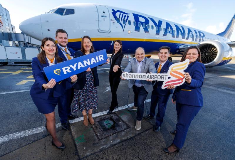 Shannon Airport welcomes Ryanair Summer &lsquo;25 schedule launch - with new Madeira service and increased frequencies