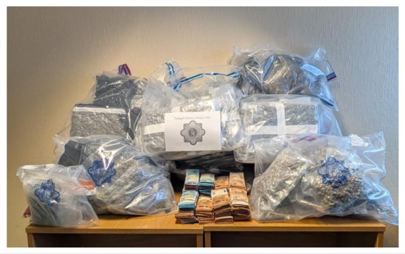Over €1 million worth of drugs and cash seized during major search of home