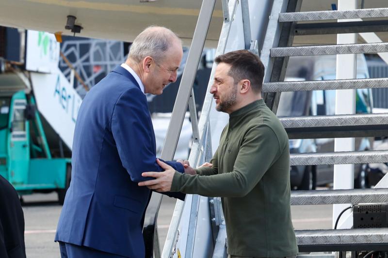 Taoiseach meets with Ukraine's President Zelenskyy