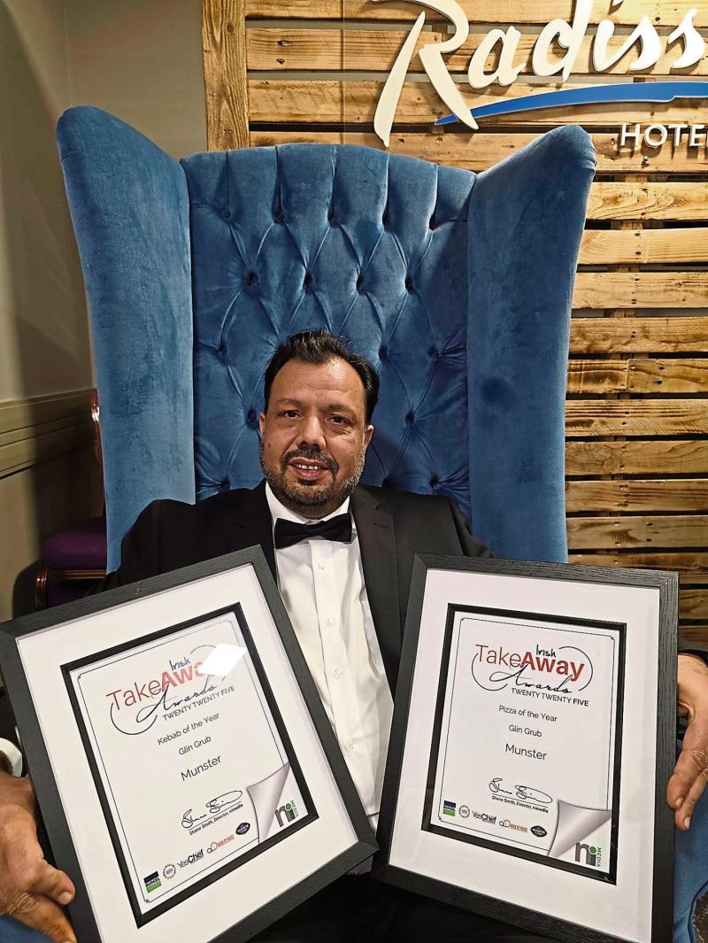 Glin businessman flies the Limerick flag at Irish Takeaway Awards