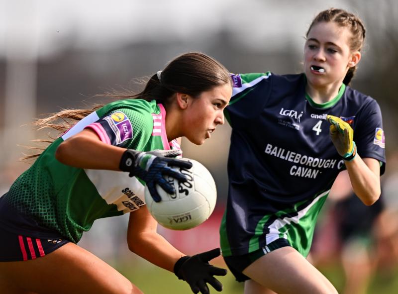 Scoil Mhuire agus Íde come up short against  Bailieborough Community School in All-Ireland Junior 'C' ladies football final
