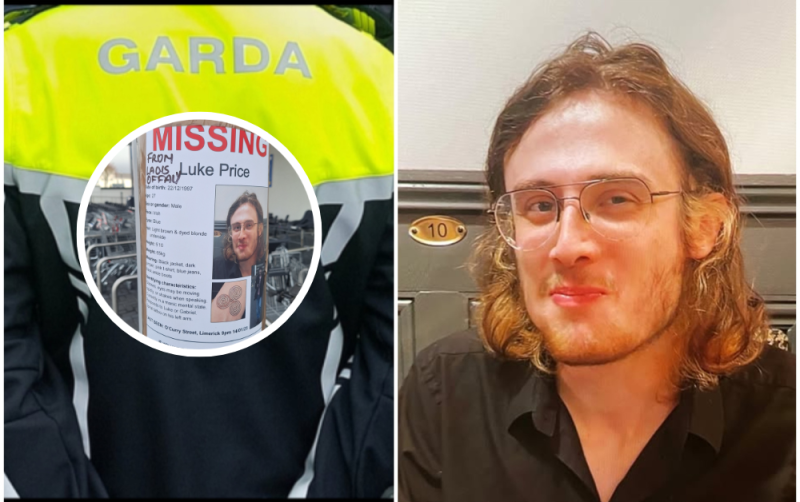 LIVE: Tattoo details released amid mystery over missing man last seen in Limerick